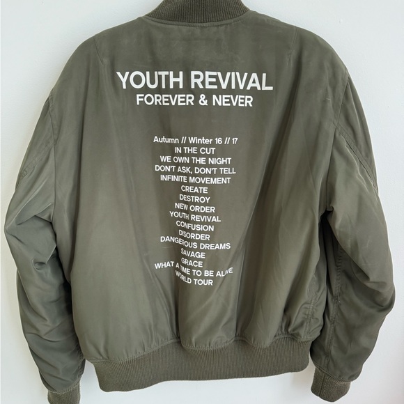 ARMY GREEN BOMBER JACKET - Picture 4 of 10